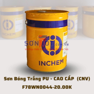 Sơn Bóng Trắng PU Inchem Cao Cấp – Chậm Ngã Vàng